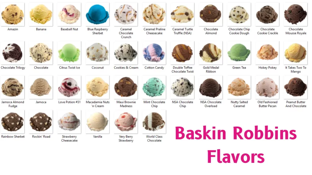 Baskin Robbins Flavors