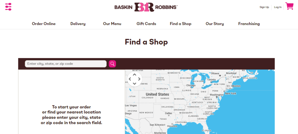 Baskin Robbins Menu Order Online