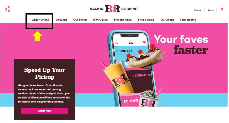 Baskin Robbins Menu Order Online
