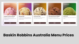 Baskin Robbins Australia Menu Prices